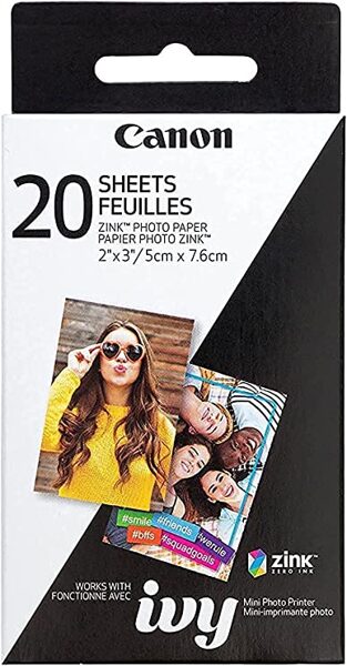 CANON Ivy Zink Photo Paper/ 20 Sheets