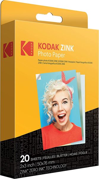 KODAK 2"x3" Premium Zink Photo Paper / 20 Sheets