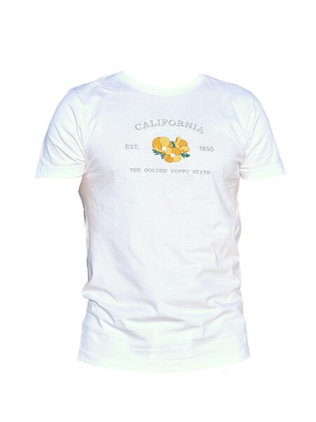 California Poppy Tee, 7 Colors, Unisex fit